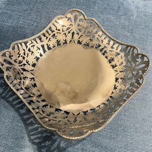 Elegant Silver Plate Decorative Bowl